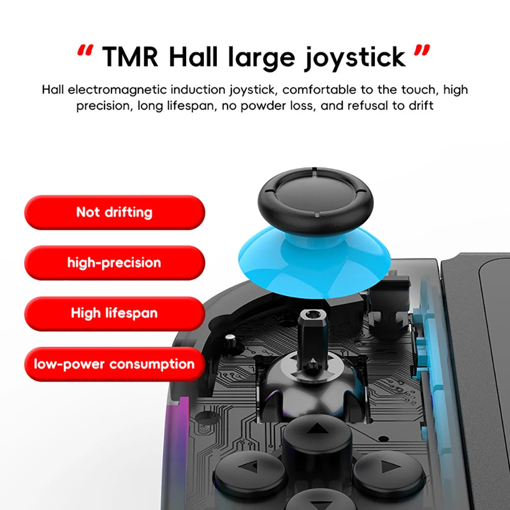 JOY 05 Wireless Bluetooth Game Joystick For Nintendo Switch L/R RGB Lights Controller Wake Up Montion Sensing Gamepad Joycon