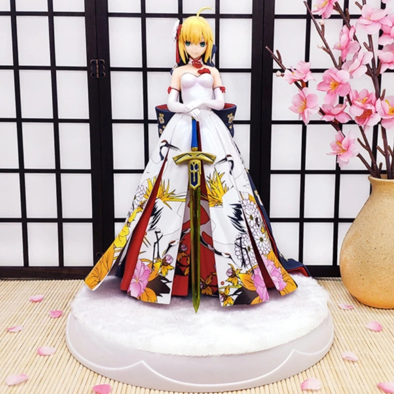 Fate/Stay Night Black Saber Altaria Pendragon Anime-Modellstatue Sammlerfigur Black Saber Dekoration Spielzeug Action Geschenk