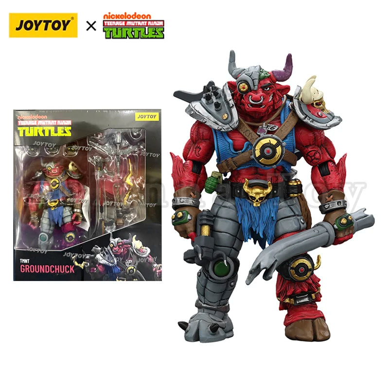 JOYTOY 1/18 Action Figure Turtles-Dirtbag Groundchuck Rahzar Anime Toy