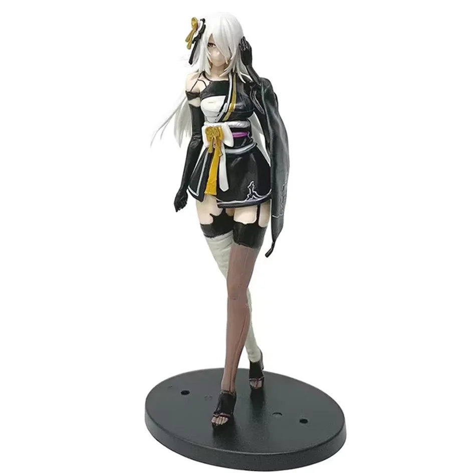 17-22CM NieR:Automata Yorha Type A2/2B Sexy Fox PVC Anime Action Figures Model Collection Ornament Anime Cartoon Model Toy Gift