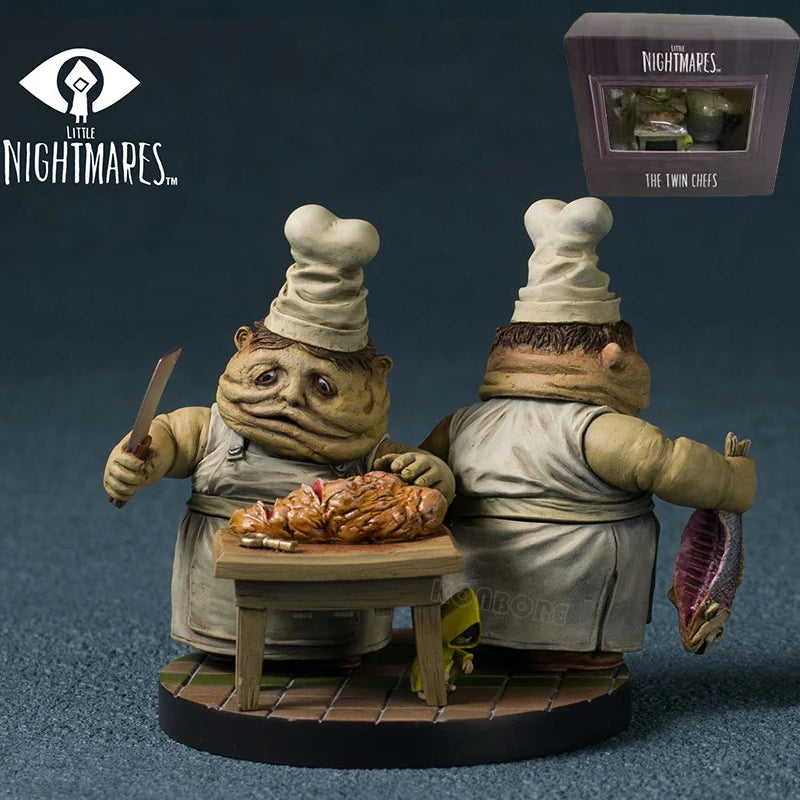 11cm Little Nightmares The Lady Anime Game Figure The Twin Chefs Action Figure Mini Nomes Six/Mono Figurine Model Doll Toys Gift
