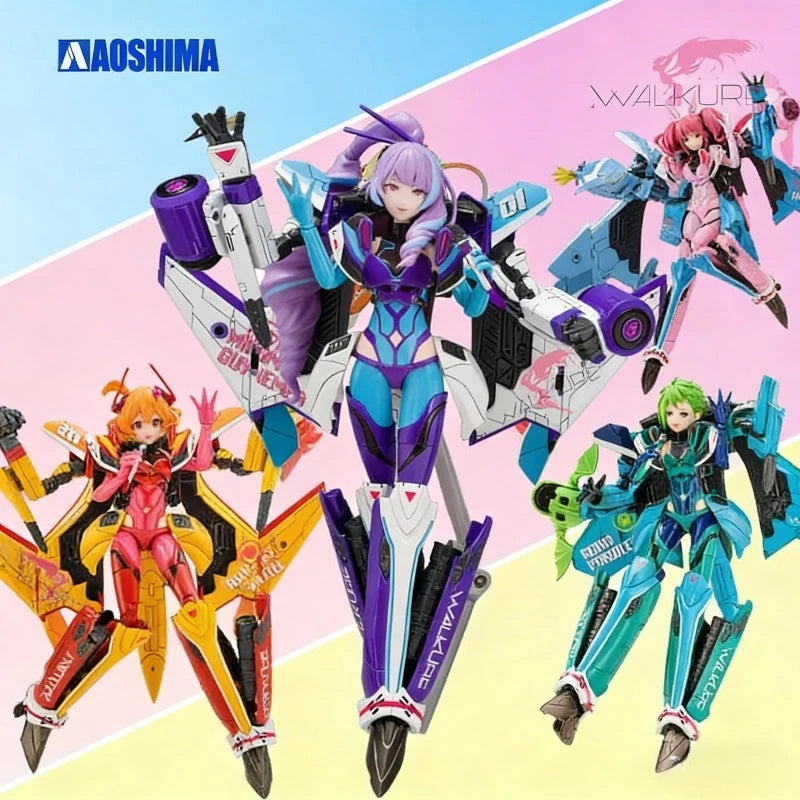Spot Supply AOSHIMA Original ACKF V.F.G VF-31J Macross Collectible Assembly Model Kit Action Figure Toys Gifts for Boys