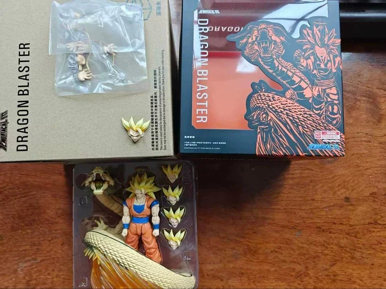 In Stock Demoniacal Fit SSJ3 Goku Figure Dragon Ball Z SHF Super Saiyan Dragon Blaster Goku Dragon Blaster Action Figures Model