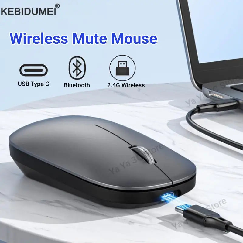 Drahtlose Maus Dual Modus 2,4 Ghz Bluetooth-Kompatibel Gaming Maus Ergonomische Wiederaufladbare Mäuse für PC/Laptop/Macbook