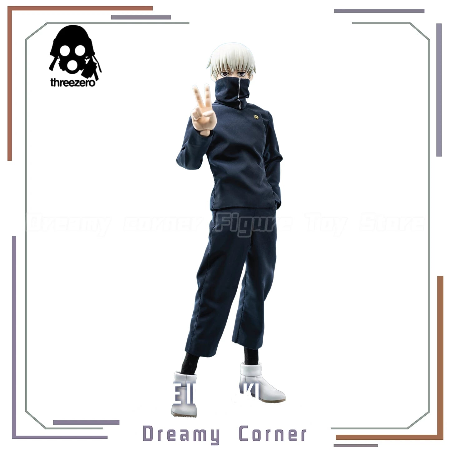 【In Stock】Original Threezero FigZero Jujutsu Kaisen Toge Inumaki 1/6 Action Figure Toy Model Collection