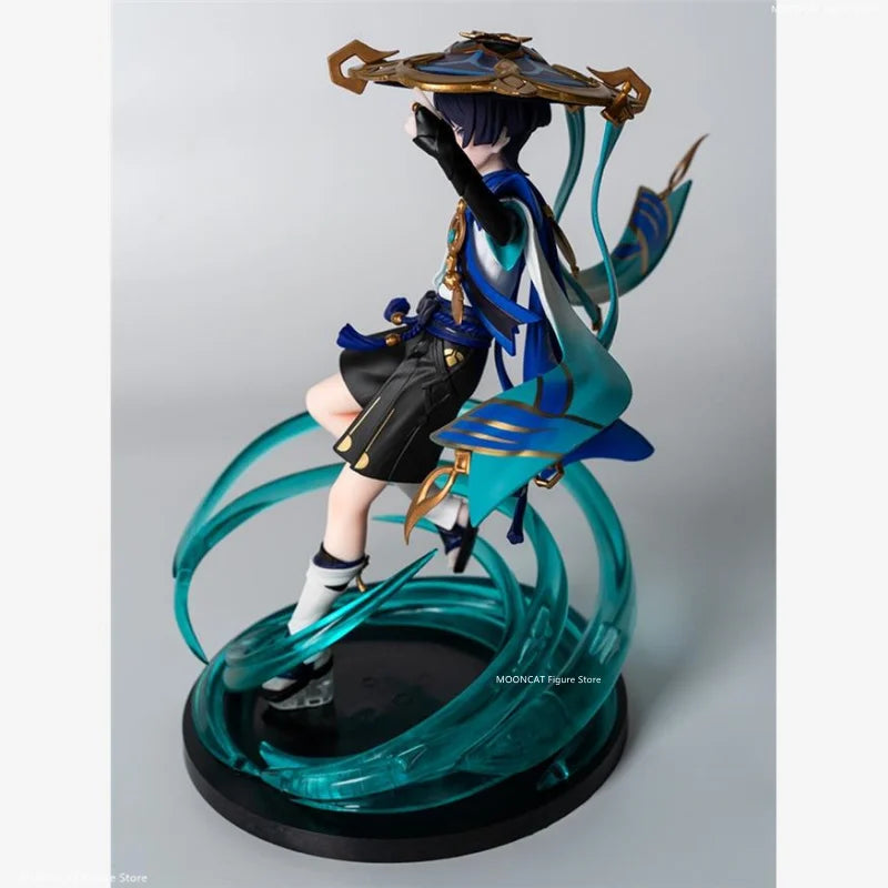 Genshin Impact Anime Figure Scaramouche Wanderer Action Figurine 24cm Pvc Statue Collection Desk Decora Doll Model Toys Kid Gift