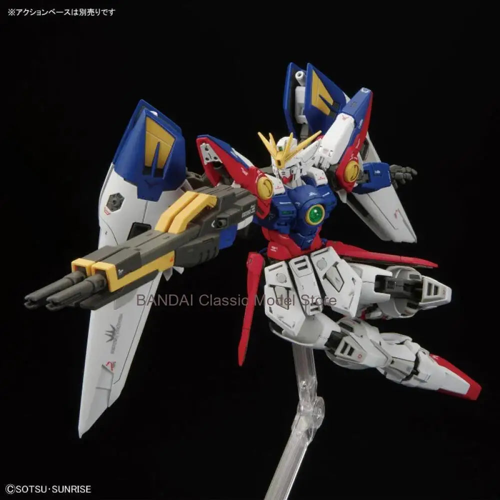 Bandai RG 1/144  Wing Gundam Zero Action Figure Mobile Suit Gundam Wing Endless Waltz Anime FiguresCollection Model Toys