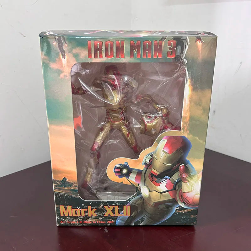 Crazy Toys Iron Man 3 Mark XLII Mk 42 Limted Edtion PVC Action Figure Body Changable Model Toy Gift For Collection Joint Movable