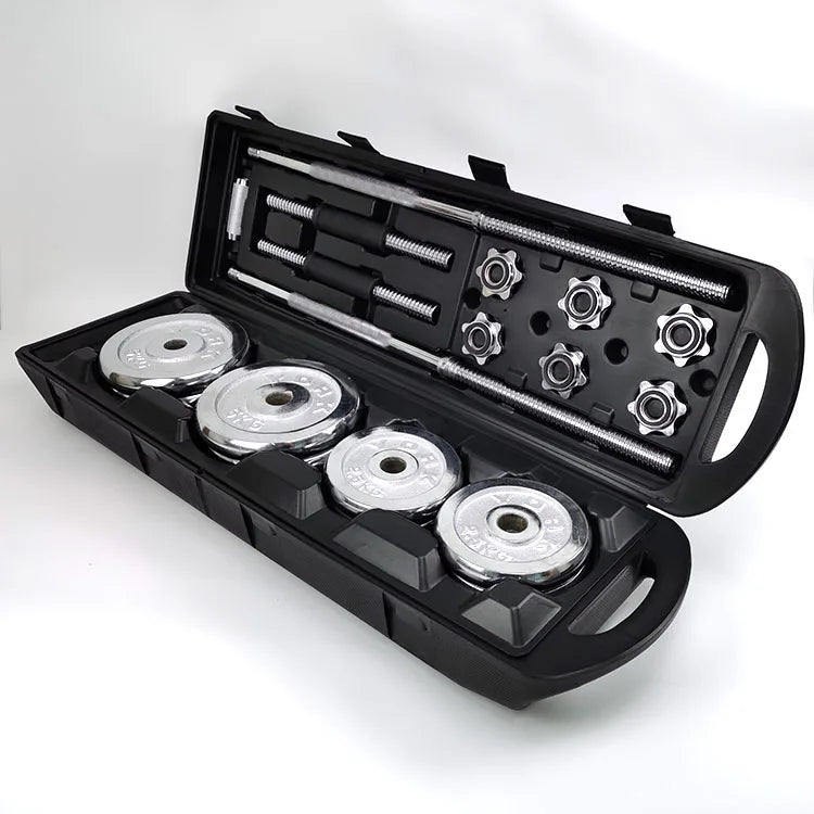 Fabrik Großhandel Langhantel Galvanik Hantel Set Gym Kommerzielles freies Gewicht Krafttraining Gusseisen Hantel Set