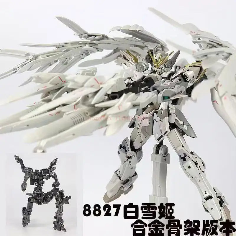 Daban 8827 Wing Zero Snow White In Stock Mg 1/100 Xxxg-00ysw Assembly Model Kit Toy Alloy Skeleton Robot Plastic Gifts