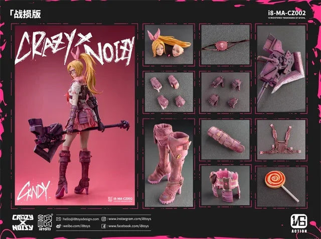 1/6 Scale I8TOYS CANDY I8-MA-CZ001/002 Beautiful Strong Sexy Female Soldier Complete Set Full Set Fit In Stock Action Figure Toy