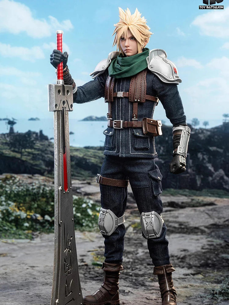 TOYS BATTALION TB025 Deluxe Version 1/6 Gold Hair Anime Ex-Special Forces Soldier Model 12inch Helmet Action Figure Collection