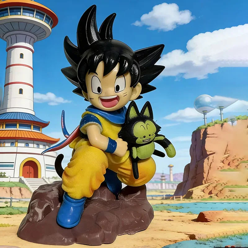 Anime Dragon Ball Z Figure Goku Figure Goku Embrace Pura 8.5cm PVC Anime Collectible Model Toys Gifts