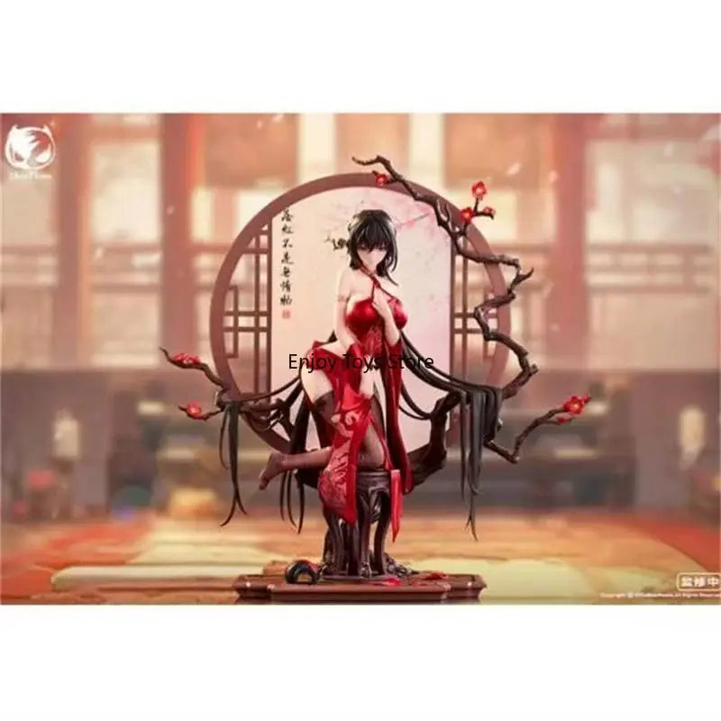 In Stock Bear Panda Chinese Style Series Falling Red Temperature Sensitive Paint 1/6 Figure Anniversary Model