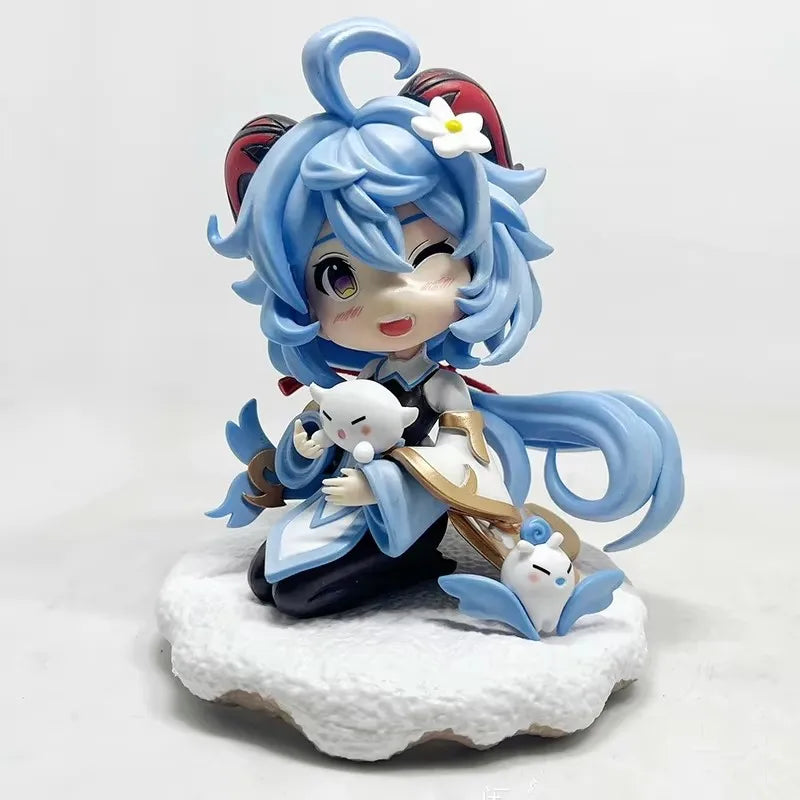 Genshin Impact Figurine GK Cute Raiden Shogun Naganohara Yoimiya Action Figures Yoimiya Anime PVC Model Collection Toys Gifts