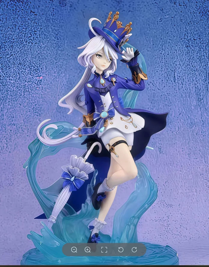In Stock 23cm Genshin Impact Anime Figures Furina Focalors Figure Pvc Statue Doll GK Collection Model Desk Decoration Toys Gifts