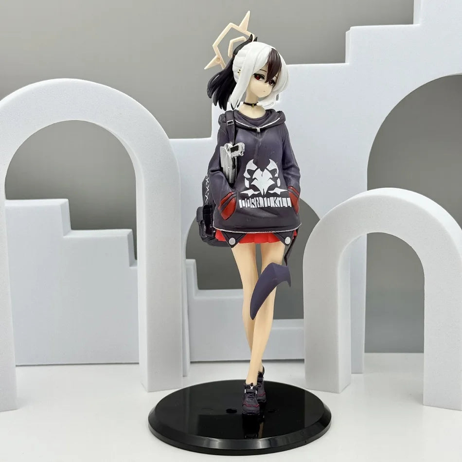 Anime Blue Archive Kayoko Figure Hooded Sweatshirt Kayoko Onikata Figure Beautiful Girl Standing Posture Figurine PVC Toys Gifts