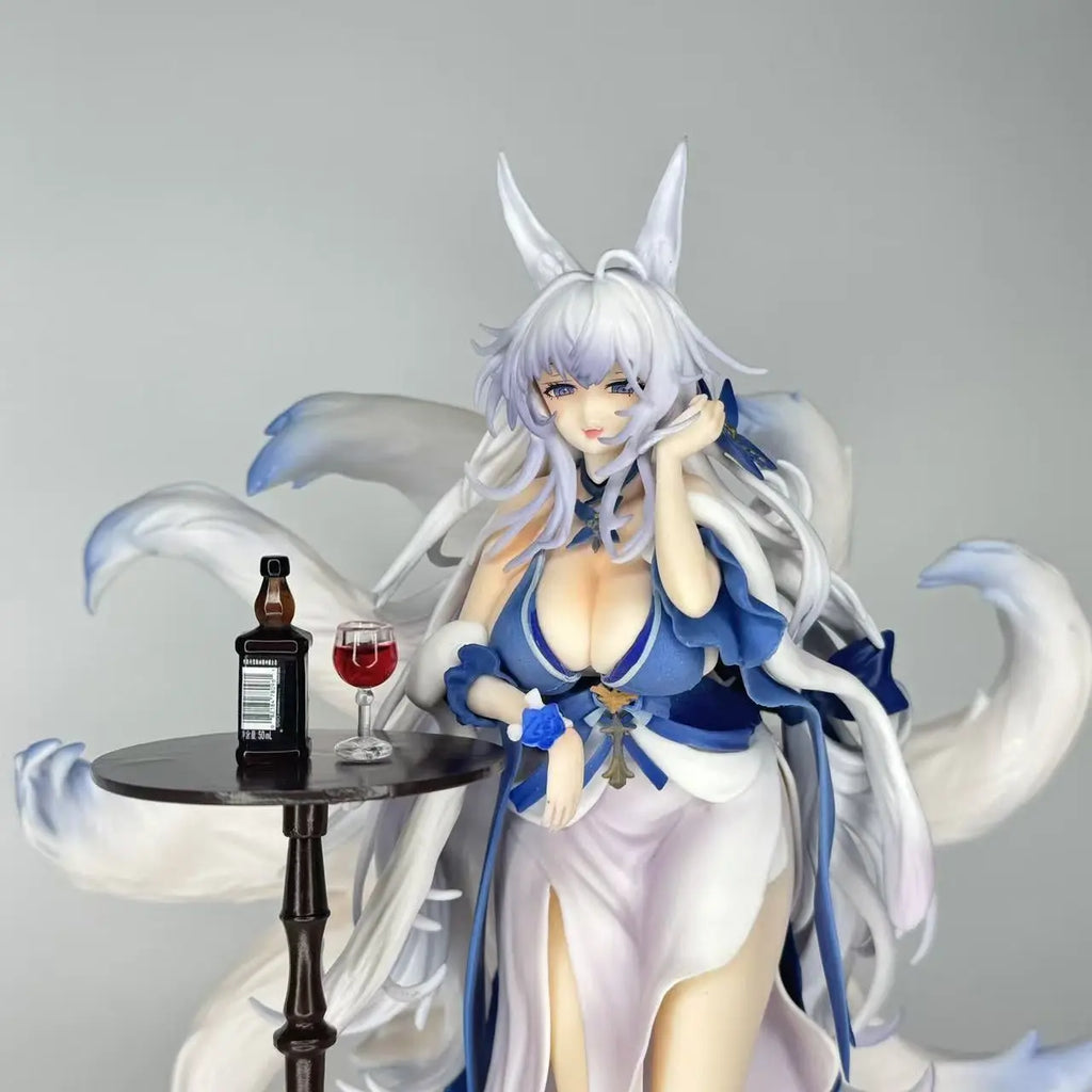 28CM Azur Lane Shinano Dreams of the Hazy Moon bunny ver girl PVC Game Statue Adult Collection Anime Action Model Doll Gift toys