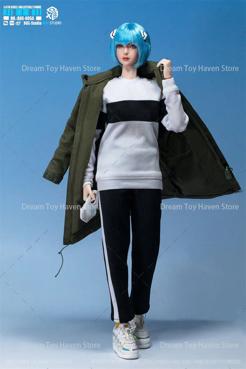 BOX STUDIO BOX-005AB 1/6 Scale Female Rei Classic Anime Female Warrior 12Inch Action Figure Collectible Model Toys