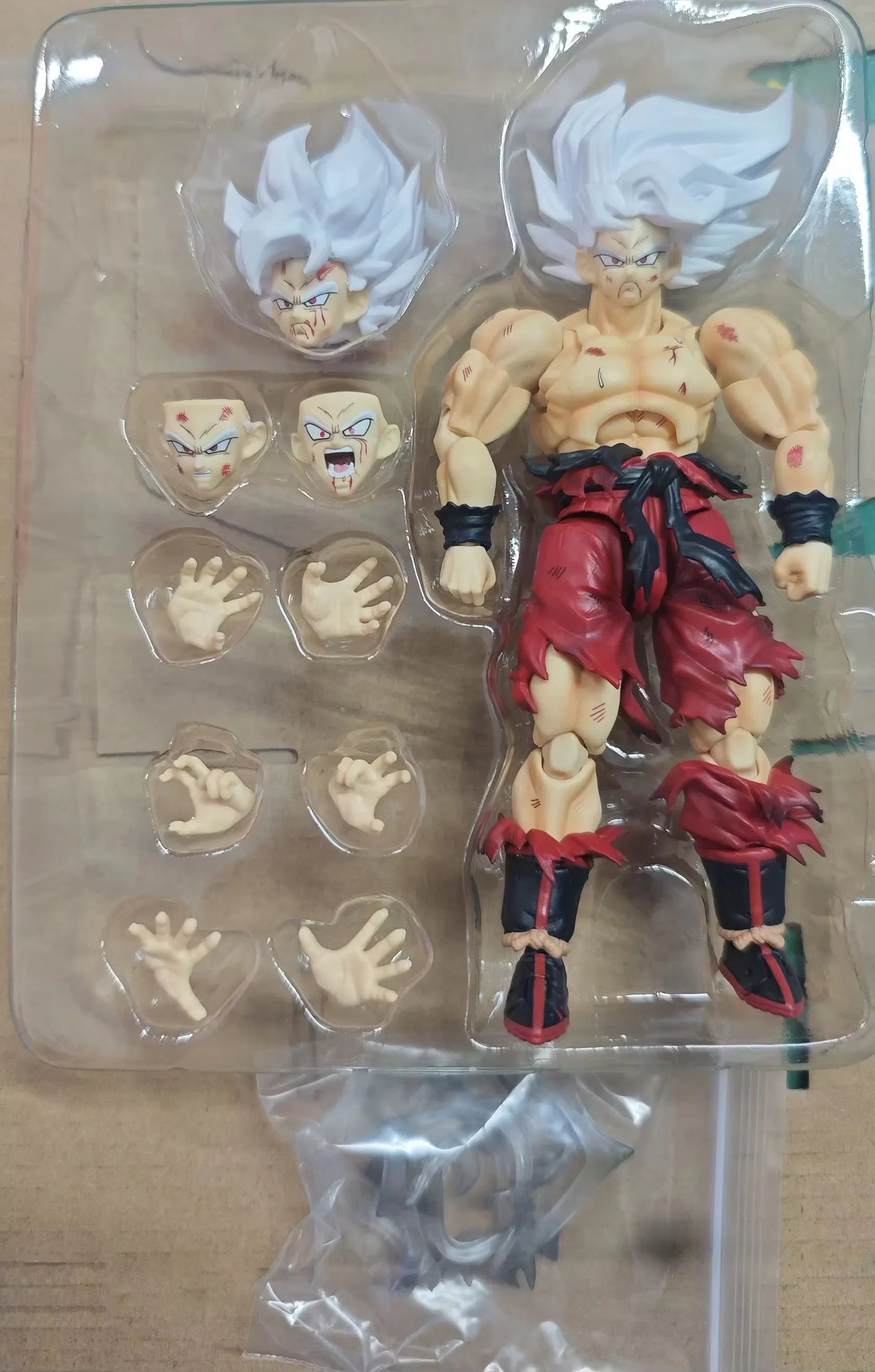 In Stock  100% Original  N&T Studio N&T01A 01B Dragon Ball SHF Super Saiyan Son Goku Battle Damaged 3.0 Action Figure