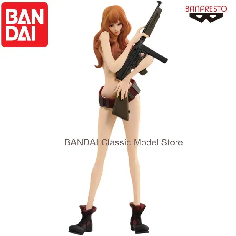 In Stock Bandai Original Banpresto Rupan Sansei Mine Fujiko Action Figure Model Doll Brand New Boxed Anime Characters Garage