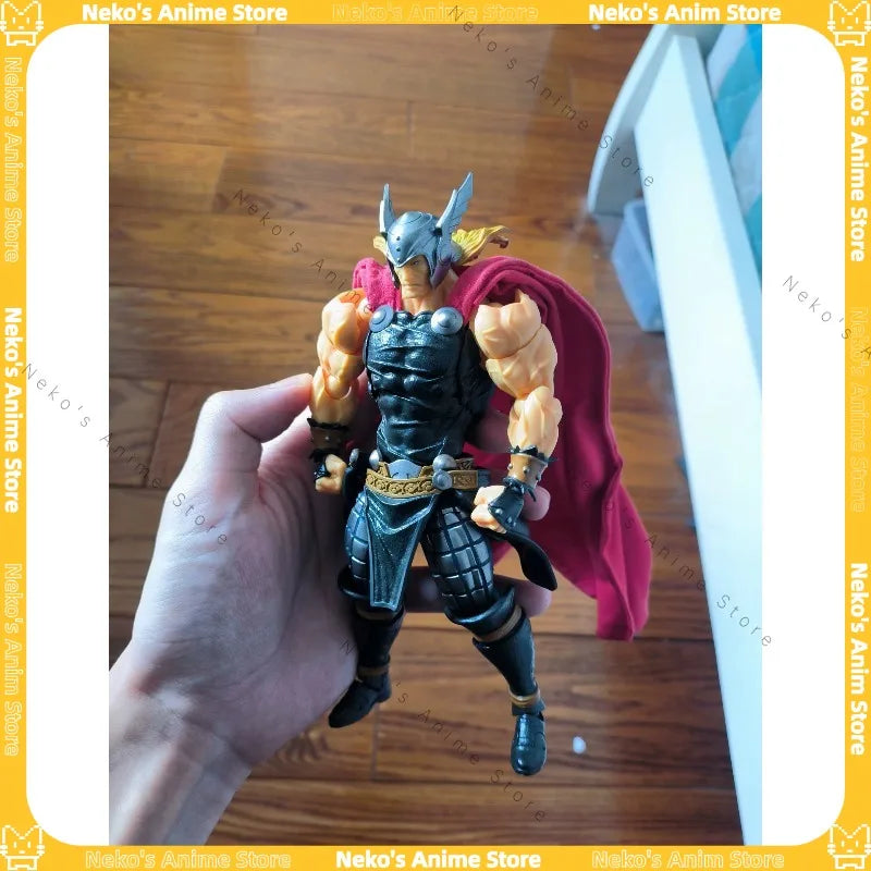 【In Stock】Kaiyodo Yamaguchi Revoltech Marvel Thor Action Figure Anime Model Trendy Toys Desktop Doll Collectibles Gift Figure
