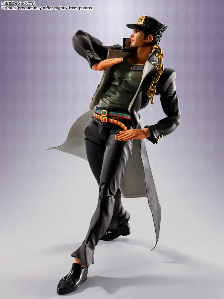 In Stock Genuine BANDAI SHFiguarts Jojos Bizarre Adventure Jotaro Kujo Figure Anime Action Model Toy