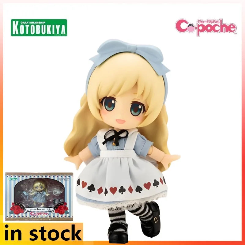 Kotobukiya Original Cu-poche Finished Product Movable Series Alice in Wonderland Anime Action Figure Model Toys Gifts for Boys