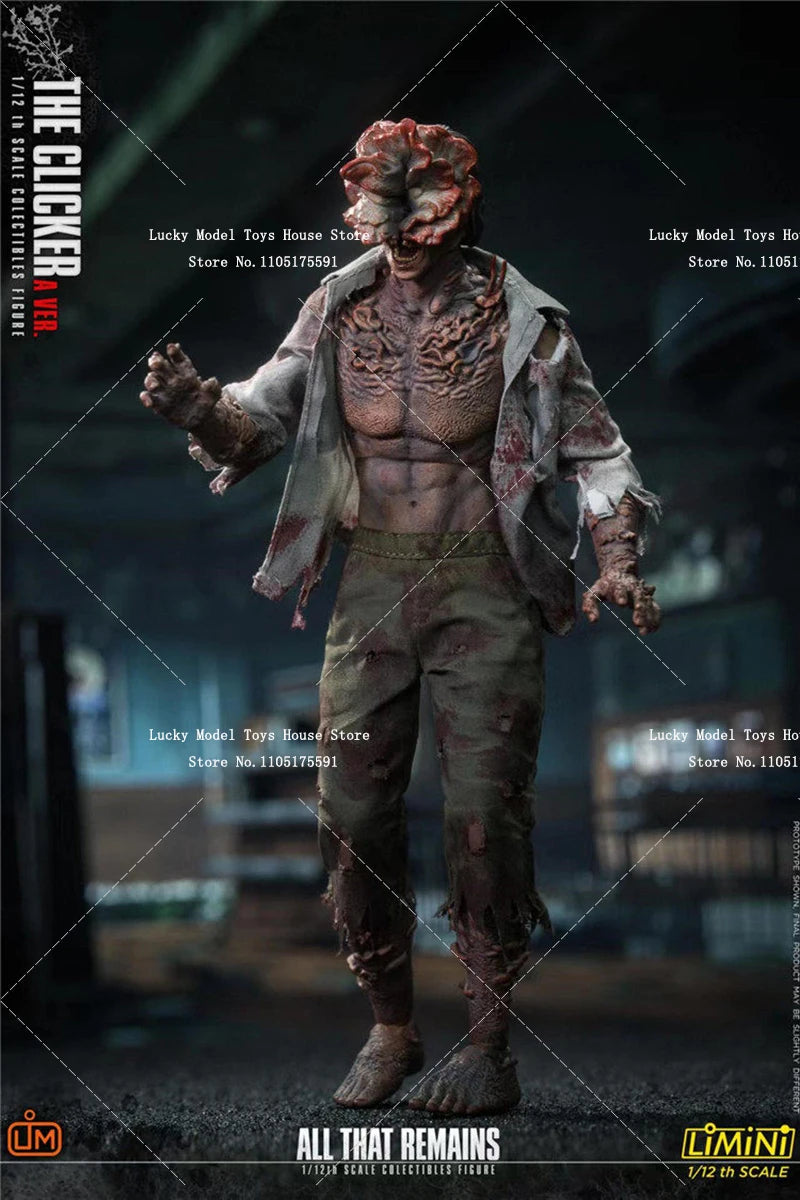 2 Versions LIMTOYS 1/12 The Clicker LMN009 LMN010 Blood Scar Body Action Figure Movie Fans Collectible 6inch Soldier Model