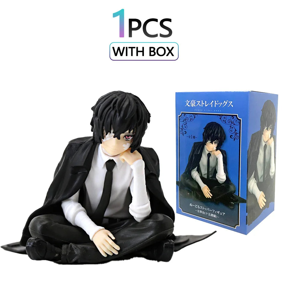 24cm Japanese Anime Dazai Osamu Figurine Bungo Stray Dogs Action Figures PVC Model Collection Peripheral Toys Birthday Gifts