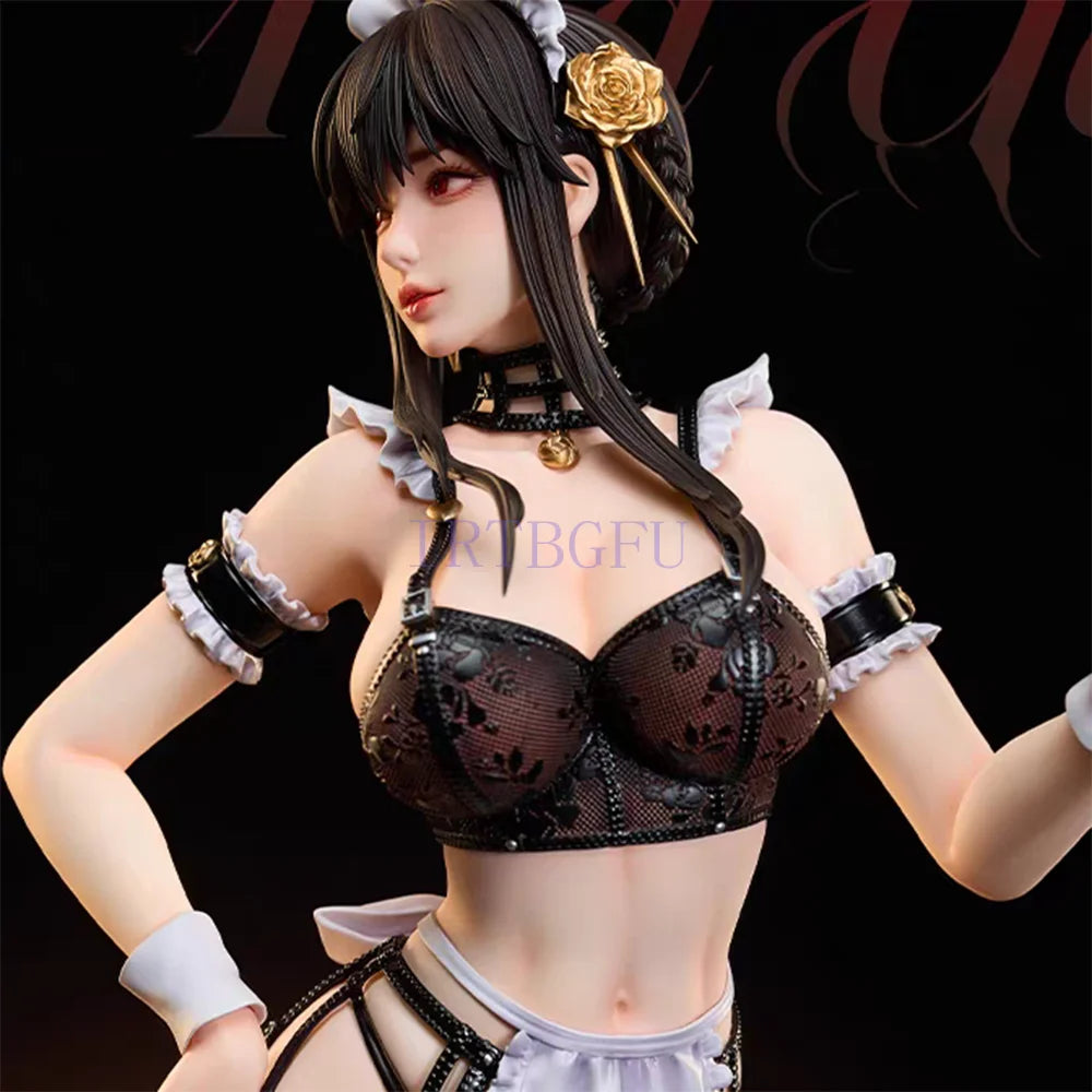 In Stock 36cm Yor Forger Figures Spy×Family Anime Figures Sexy Maid Statue Collection Model Doll Desk Ornament Boys Gift Toys