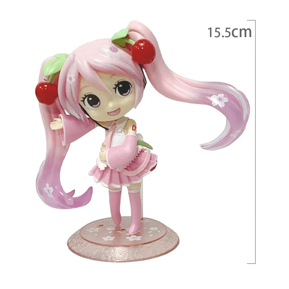 Anime Hatsune Miku Figure 12-22CM Virtual Singer Manga Statue Kawaii Model Toy for Computer Desk Cake Decoration Gift