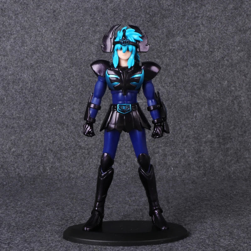 19CM Anime Saint Seiya Black Sanits Figure Multiple Models Standing Posture Animation Model Toys Gifts Collection Decoration