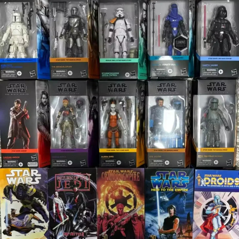 Genuine Star Wars Black Serie Obi-Wan Darth Vader Cal Kestis Boba Fett Luke Mandalorian Action Figure Model Toy Gifts