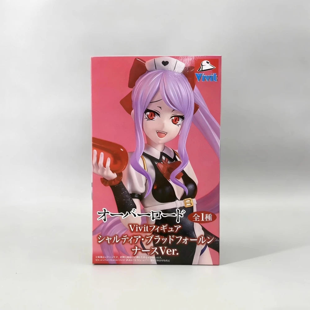 In Stock System Service Original Genuine Anime Overlord Vivit Figure Shalltear Bloodfallen Nurse Ver 18cm Model Toy Figures Gift
