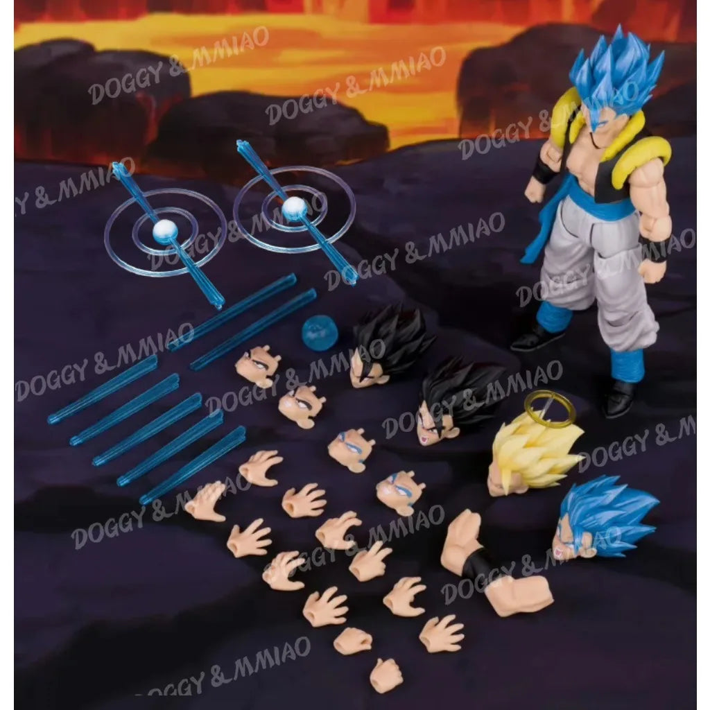Demoniacal Fit Gogeta Figur Dragon Ball Z Super Saiyan Blue Hero Waltz Gogeta The Supreme Dance Anime Actionfigur Spielzeug Geschenke