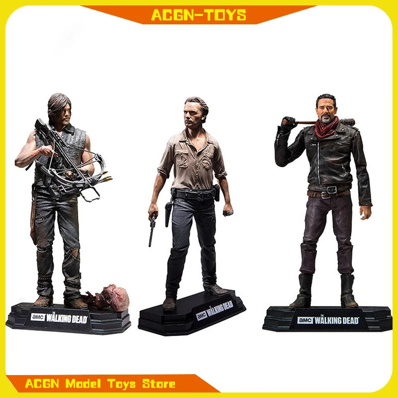 24cm movie doll Walking Dead Action Figure Toy doll High Quality peripheral Figure Toy PVC model Collect Gift game Desktop