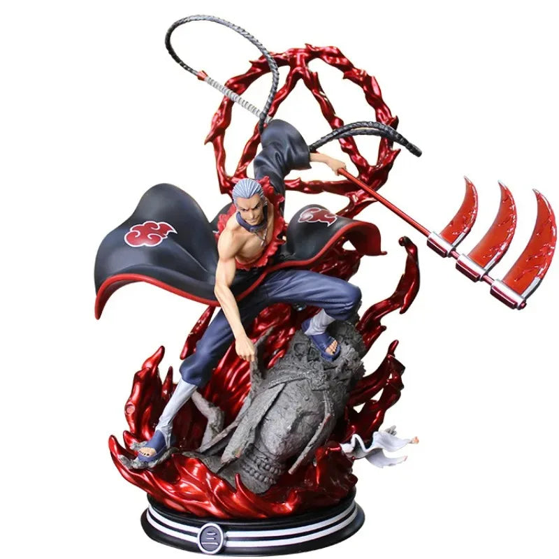 36cm Naruto Large Akatsuki Hidan Evil God PVC Statue Big Anime Figure Model with Human Face Collection Desktop Decor Gift Boys