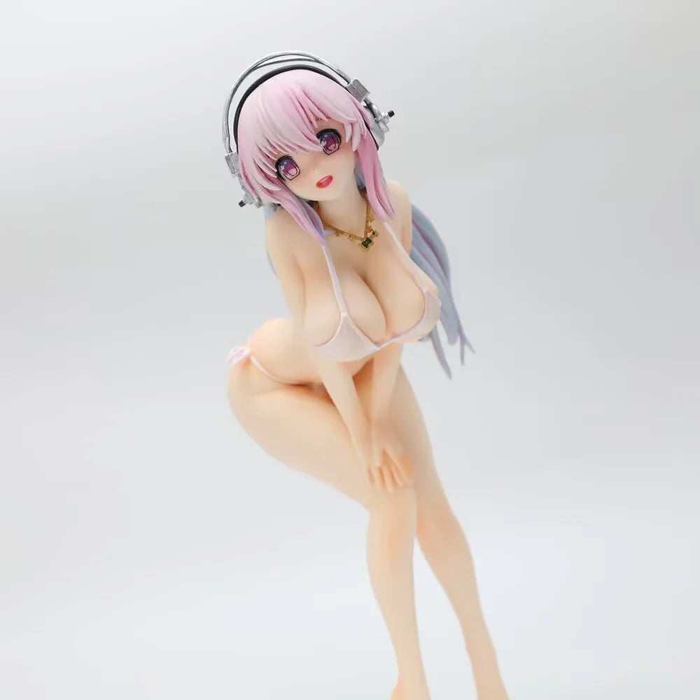 New 20cm 1/7 SUPER SONICO THE ANIMATION Anime Figure SUPER SONICO Figure PVC Model Statue Room desktop decoration Toy Gifts