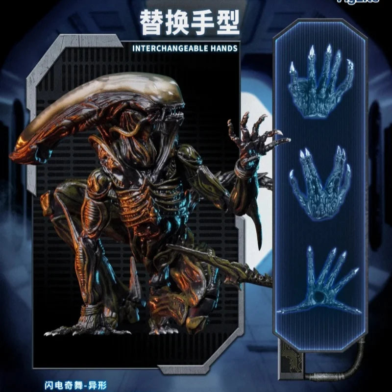 in stock 52TOYS Xenomorph Lightning Groove Articulated Action Figure Statue Ornament Gift Toy
