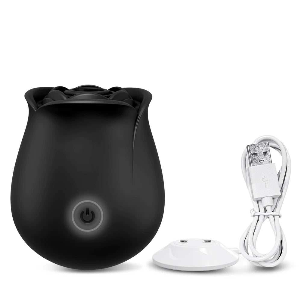 Rose-Sucking Vibrator Nippel Klitoris Stimulator Zunge Lecken Vibration Masturbation Werkzeuge Frauen Sex Spielzeug Für Erwachsene Vibrator 18
