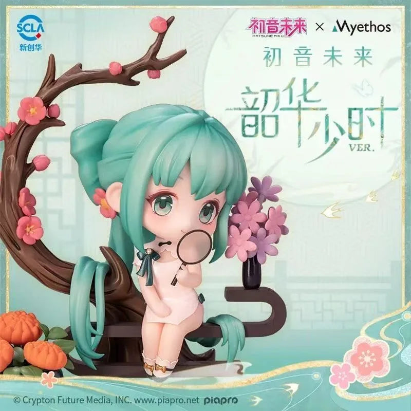 In Stock Original Myethos Hatsune Miku Q Ver Figure Shao Hua Shao Shi Anime Action Figurine Pvc Cute Model Statue Toy Xmas Gift