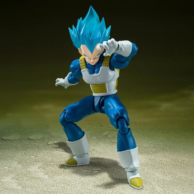 Wholesale Bandai Figure Dragon Ball Anime Figures SHF Super Saiyan God Super Saiyan Blue Vegeta Collection Model Action