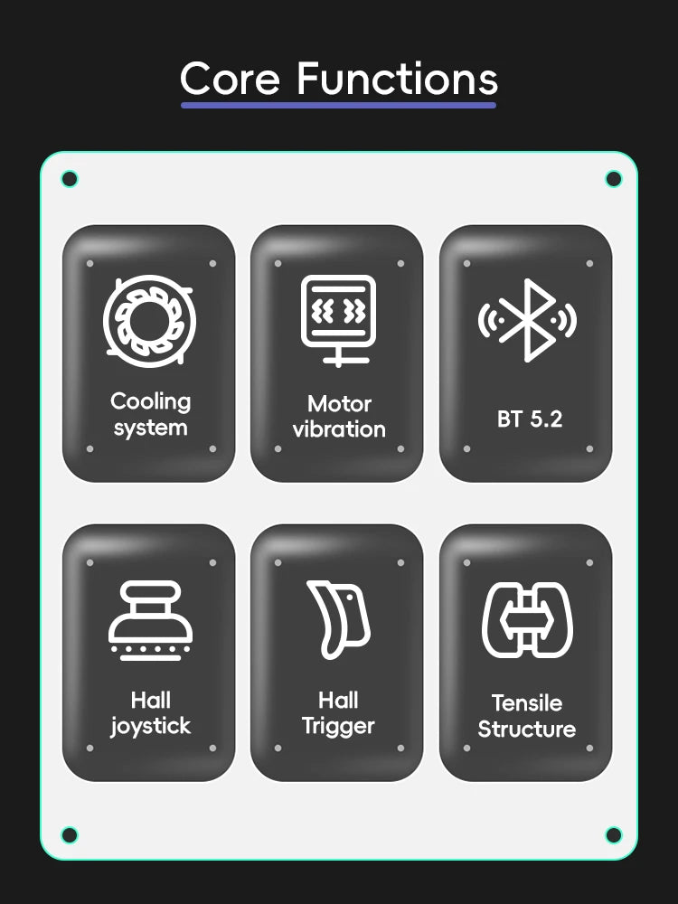 DATA FROG X3 Pro Wireless Mobile Gaming Controller for Smartphone Esports Gamepad with Dual Vibration Ergonomic Design