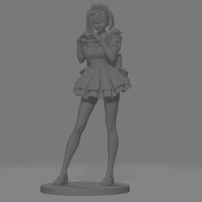 160mm Resin Model Figure Brave Group Maid Ayase Gk Micro Miniature 3d Printed White Model Toy Unassembled And Unpainted Kit