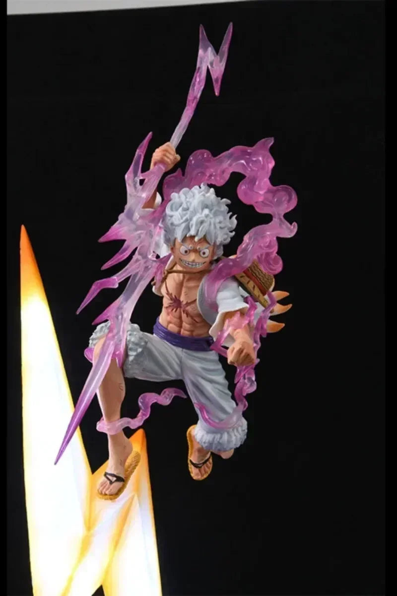 One Piece Аниме Фигурки Gear 5 Luffy Sun God Nika Фигура 50см PVC Фигурка Gk Статуя Колекционерски Модел Декорация Аниме Детски Gif