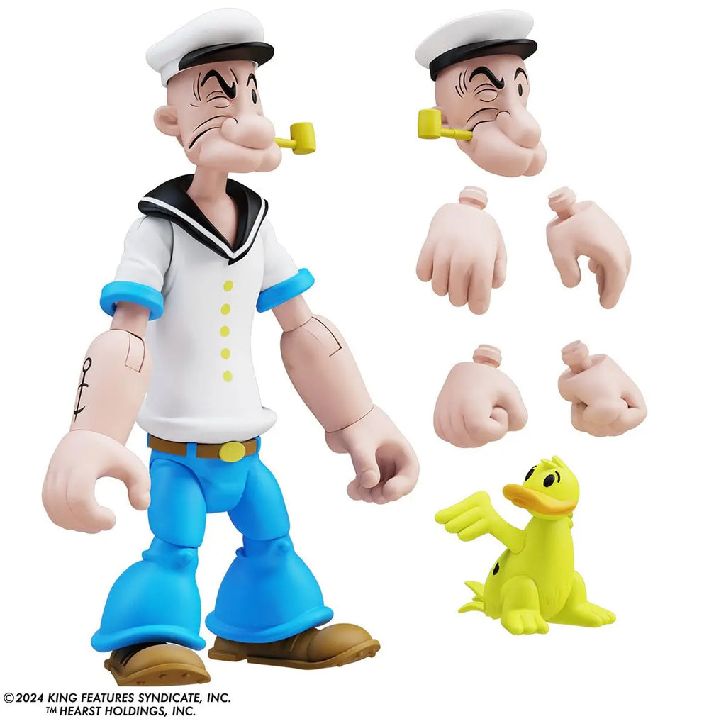 【In Stock】Official Licensed Bfs 1/12 Scale Popeye Classics Action Figure - 6" Articulated Collectible Doll