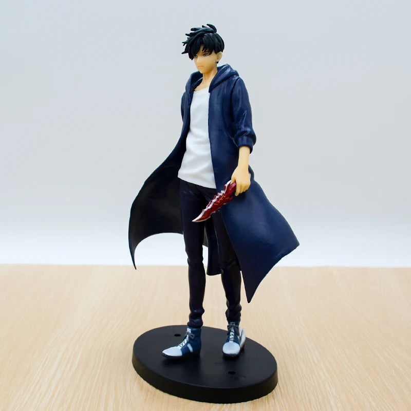 In Stock Solo Leveling (Anime Version) Figure Sung Jinwoo Action Figure 21cm PVC Collect Model Figure Display Anime Merchandise