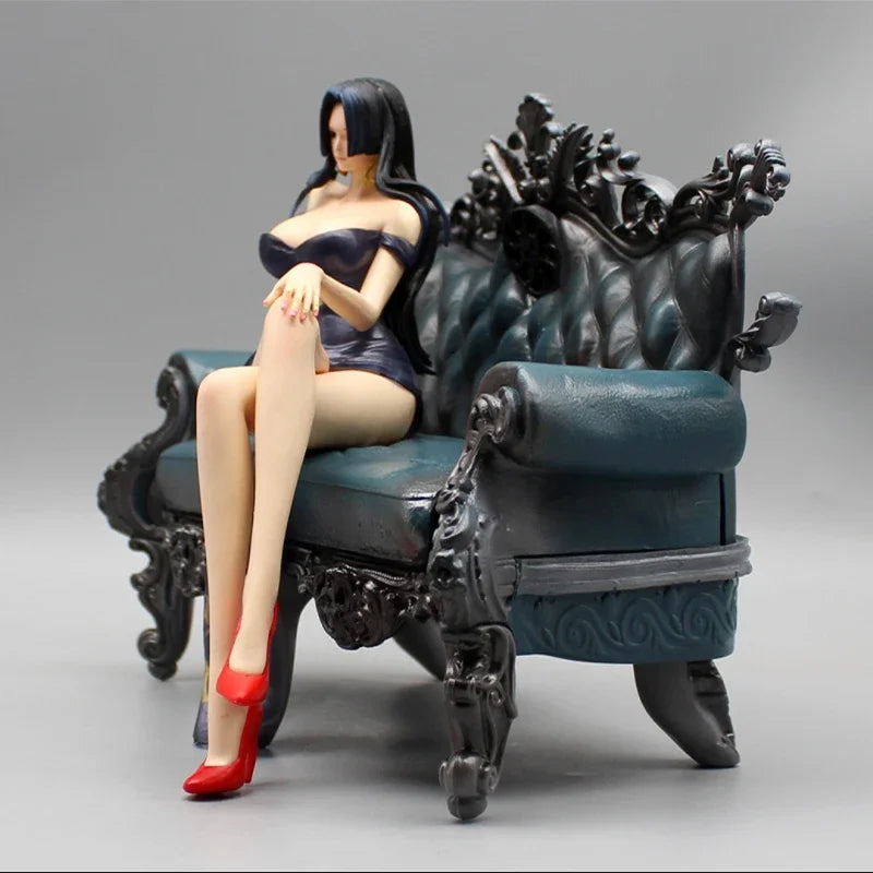 One Piece New Gk Sofa Boa Hankokku Nami Suit Thug Series Sitting Posture Statue Collection Ornament Model High Quality Version
