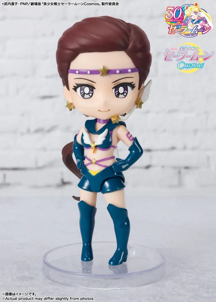 in stock Genuine Bandai Figuart Sailor Moon Figure Mini Sailor Star Healer Seiya Kou Action Anime Collection Pvc Statue Gift Toy